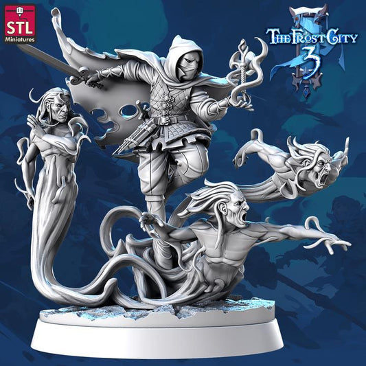 Malcor Wizard from Frost City 3 by STL Miniatures