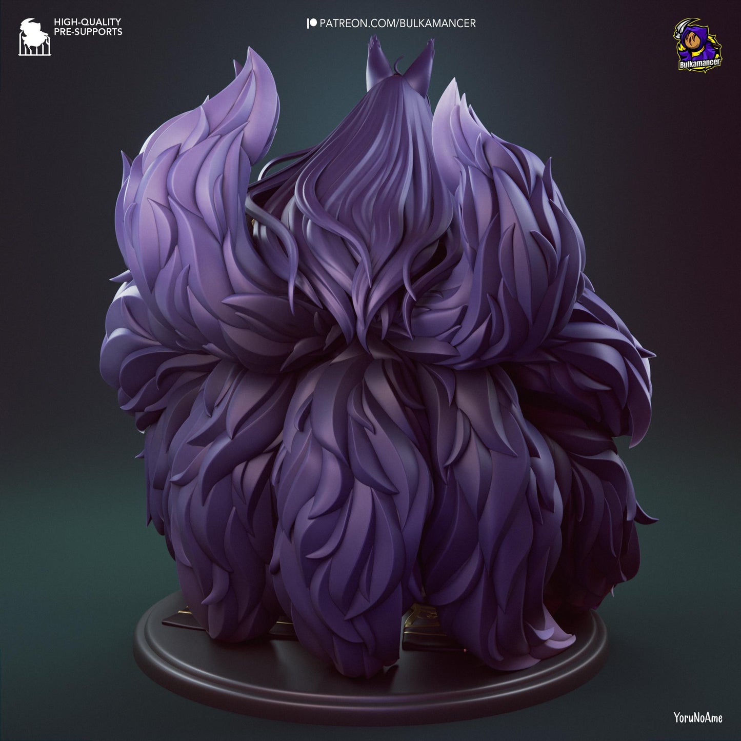 Aloof Kitsune Statue Model Kit by Bulkamancer Sculpts
