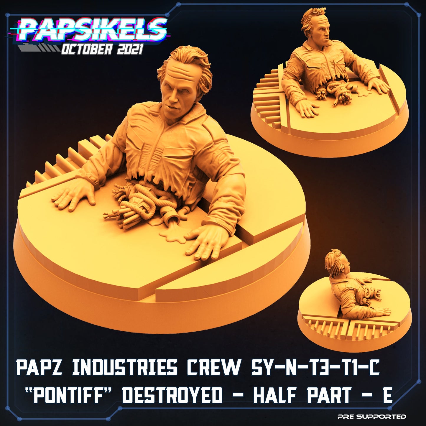 Crew Member Pontiff Destroyed by Papsikels Miniatures
