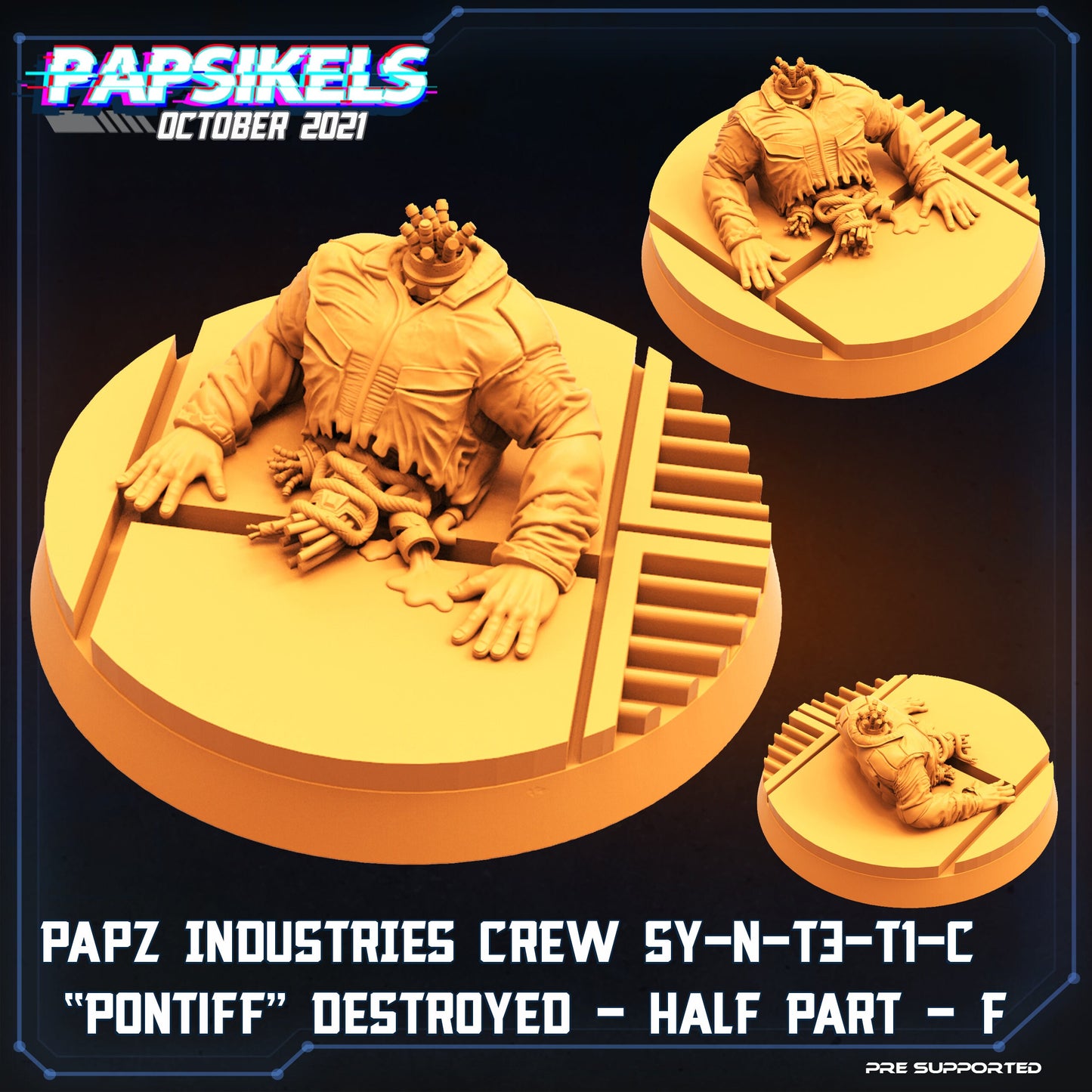 Crew Member Pontiff Destroyed by Papsikels Miniatures