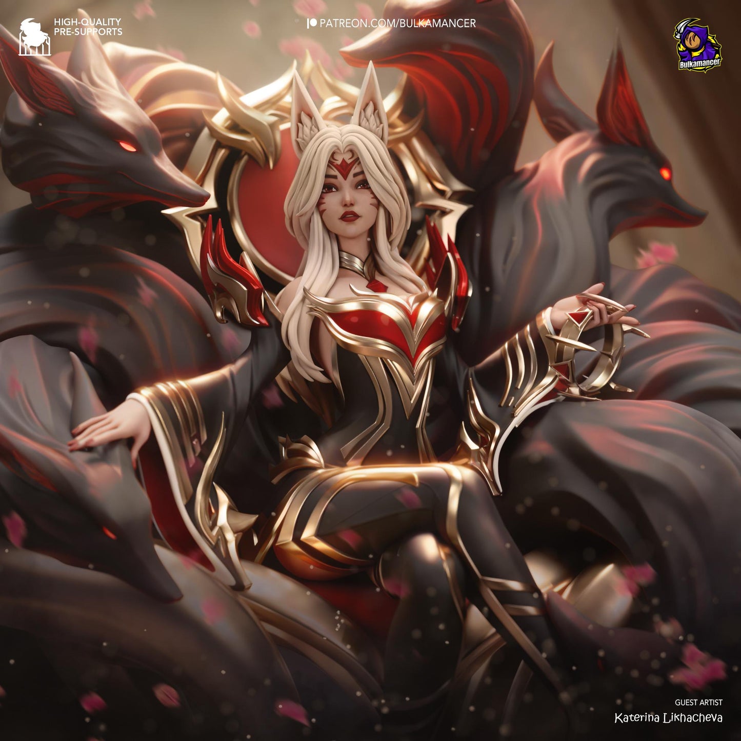 Legendary Kitsune Statue Model Kit by Bulkamancer Sculpts