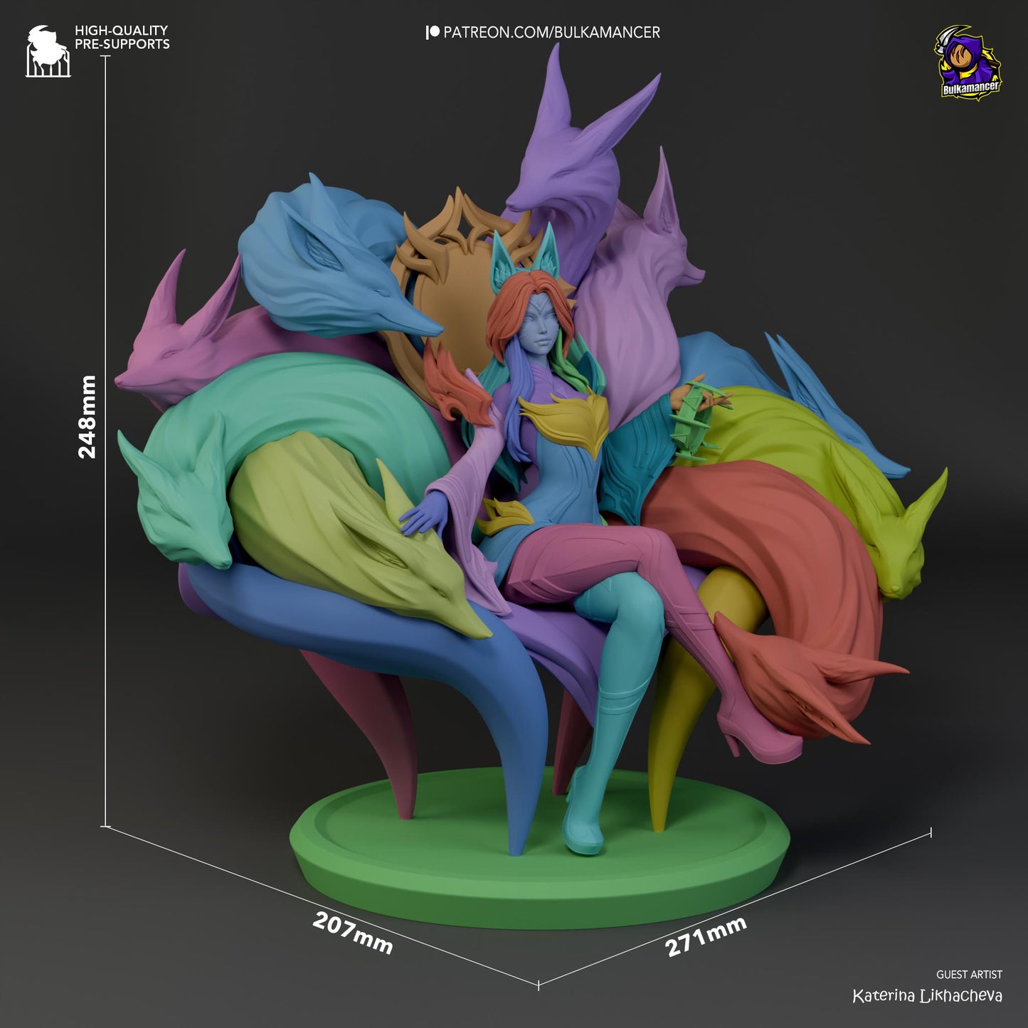 Legendary Kitsune Statue Model Kit by Bulkamancer Sculpts