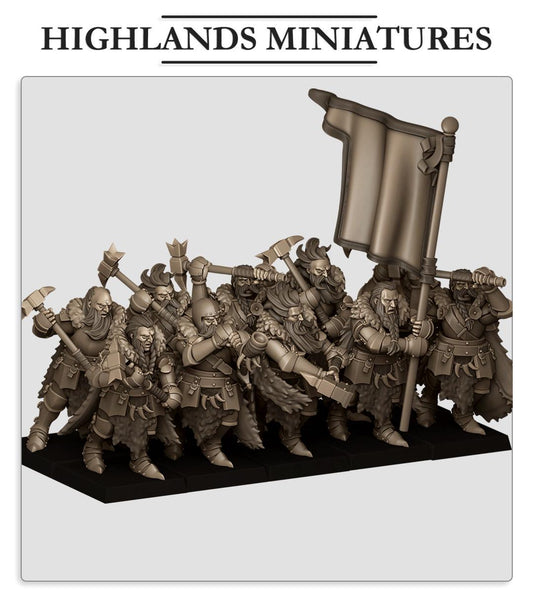 Mergenheim Knights on Foot of Sunland  by Highland Miniatures