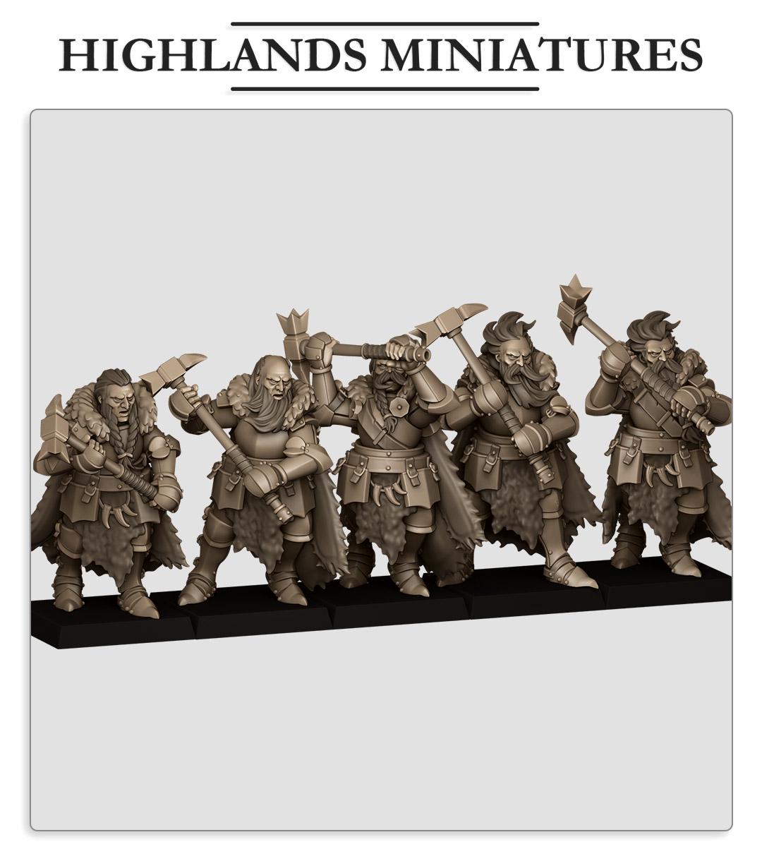 Mergenheim Knights on Foot of Sunland  by Highland Miniatures