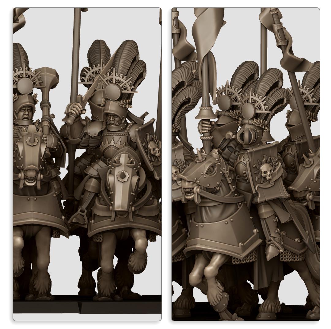 Sunland Golden Flames Knights by Highland Miniatures