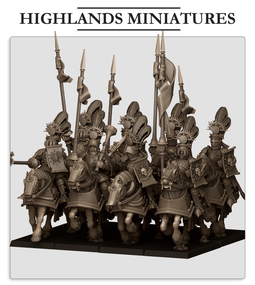 Sunland Golden Flames Knights by Highland Miniatures