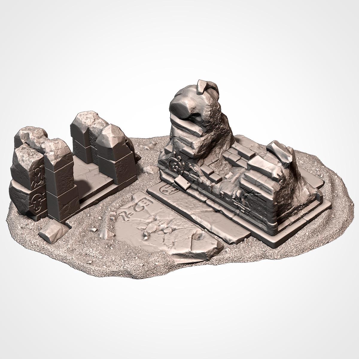 Egyptian Monuments and Pyramids  by Txarli Factory Terrain