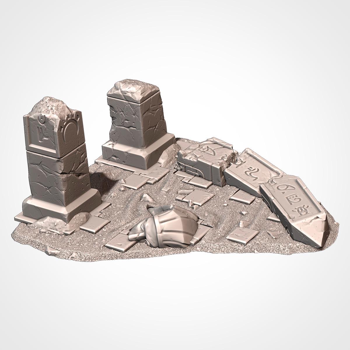 Egyptian Monuments and Pyramids  by Txarli Factory Terrain