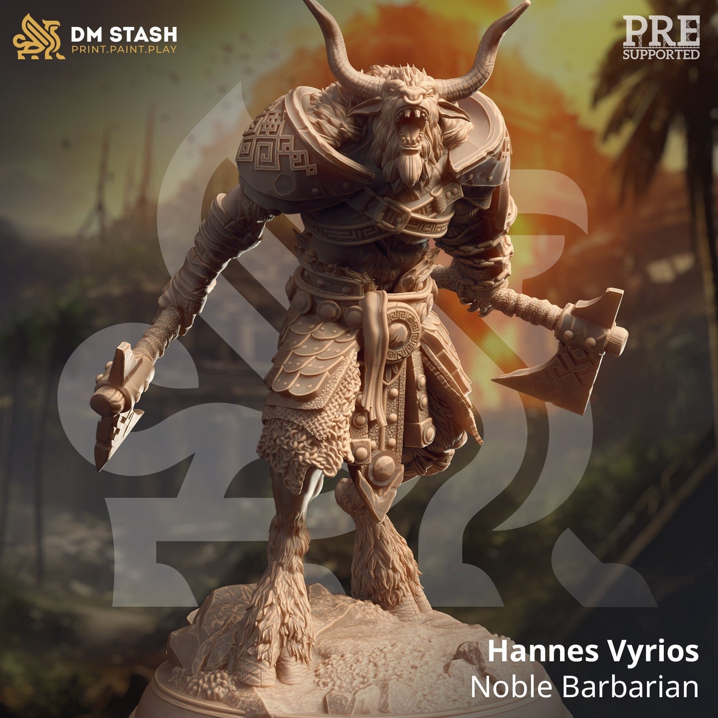 Minotaur Barbarian from "Lost and Found" by DM Stash Miniatures