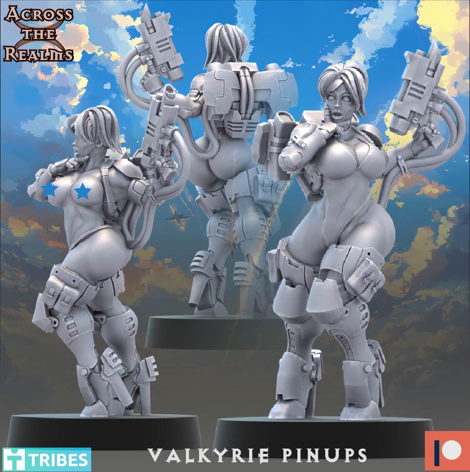 Valkyrie Pinups by Across the Realms Miniatures