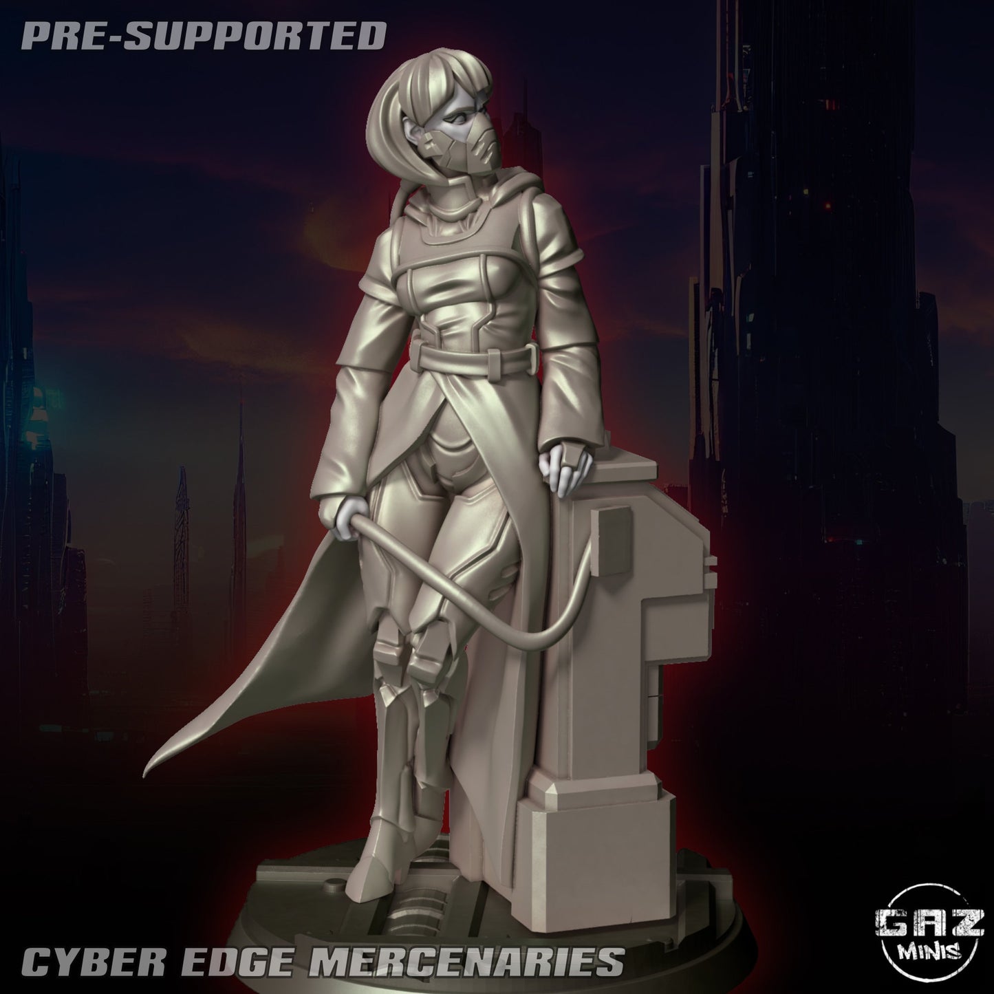 Cyber Edge Mercenaries by Gaz Pin Up Miniatures