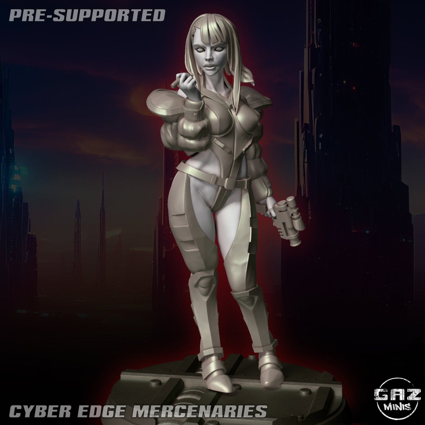Cyber Edge Mercenaries by Gaz Pin Up Miniatures