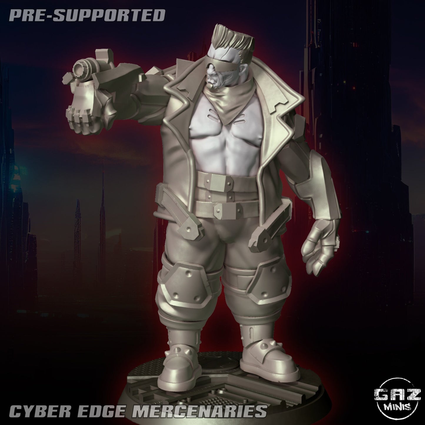 Cyber Edge Mercenaries by Gaz Pin Up Miniatures