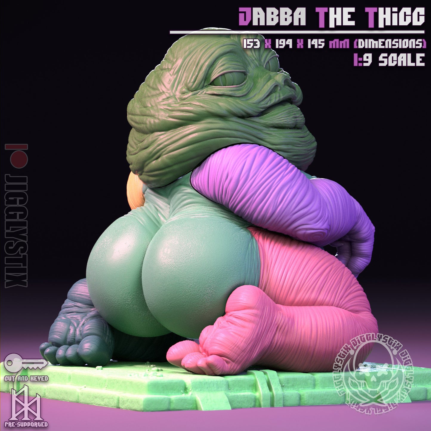 Jabba the Thicc by Jigglystix Pin Up Factory Miniatures