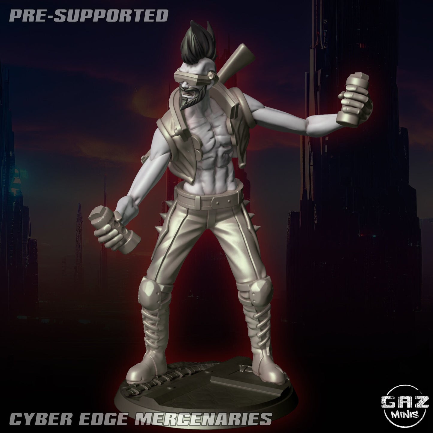 Cyber Edge Mercenaries by Gaz Pin Up Miniatures