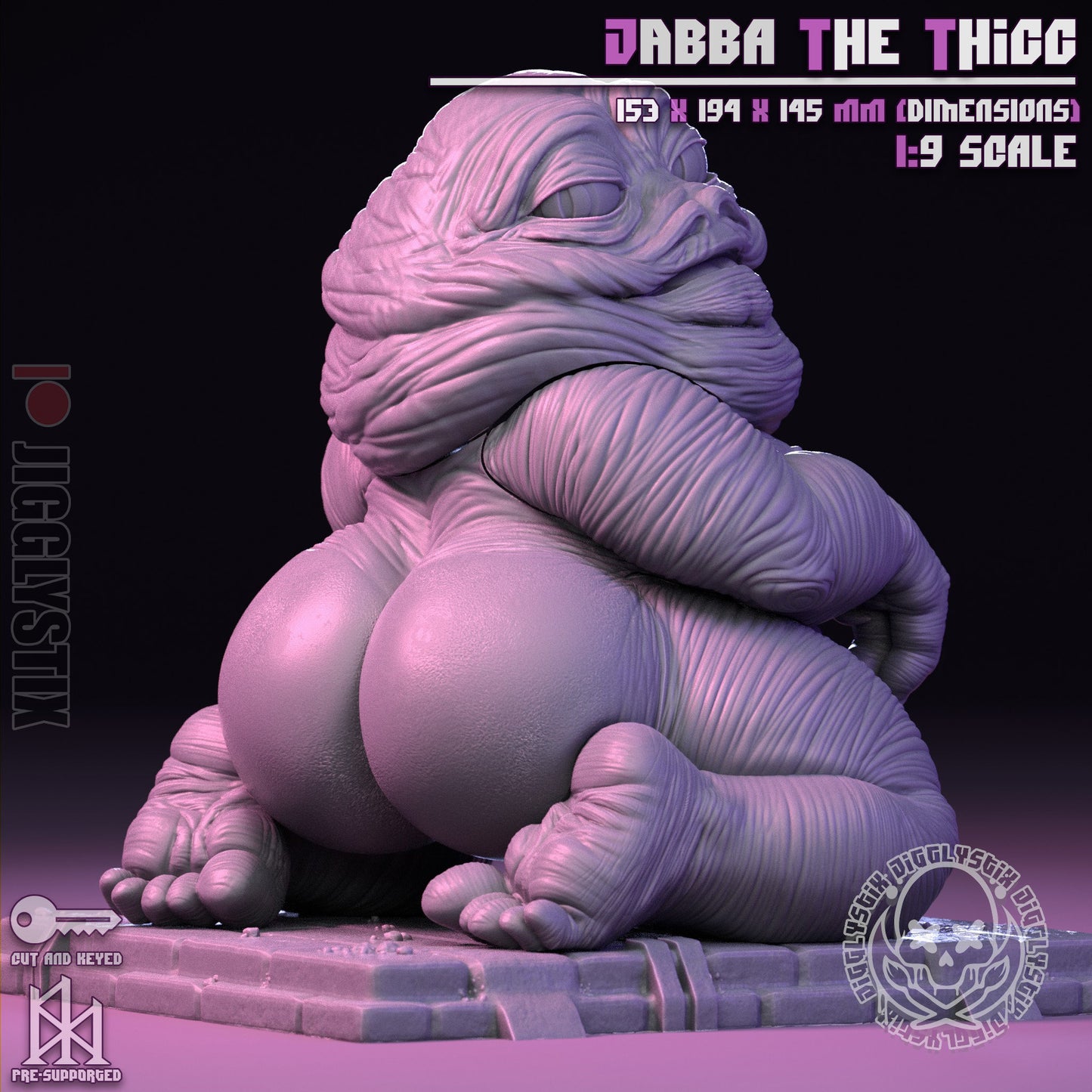 Jabba the Thicc by Jigglystix Pin Up Factory Miniatures