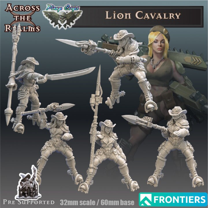 Lion Calvary by Across the Realms Miniatures