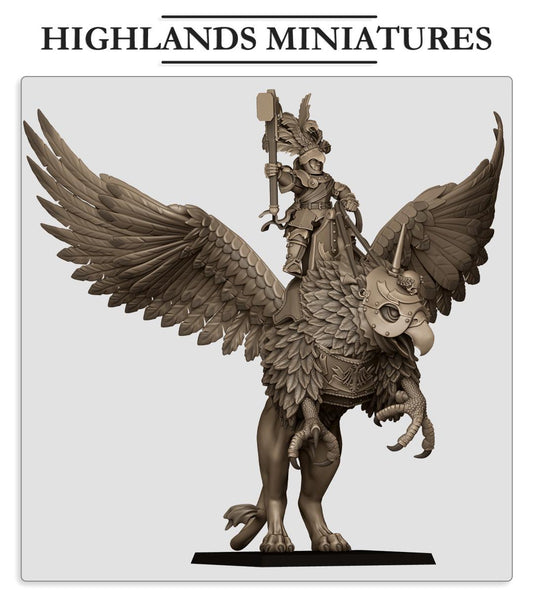 Sunland Emperor on Griffon  by Highland Miniatures