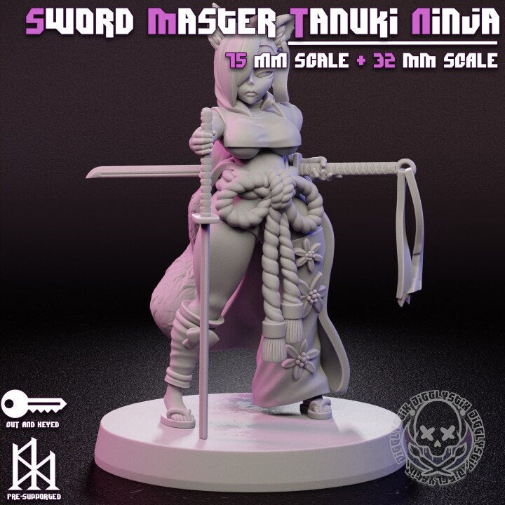 Female Tanuki Ninjas  by Jigglystix Pin Up Factory