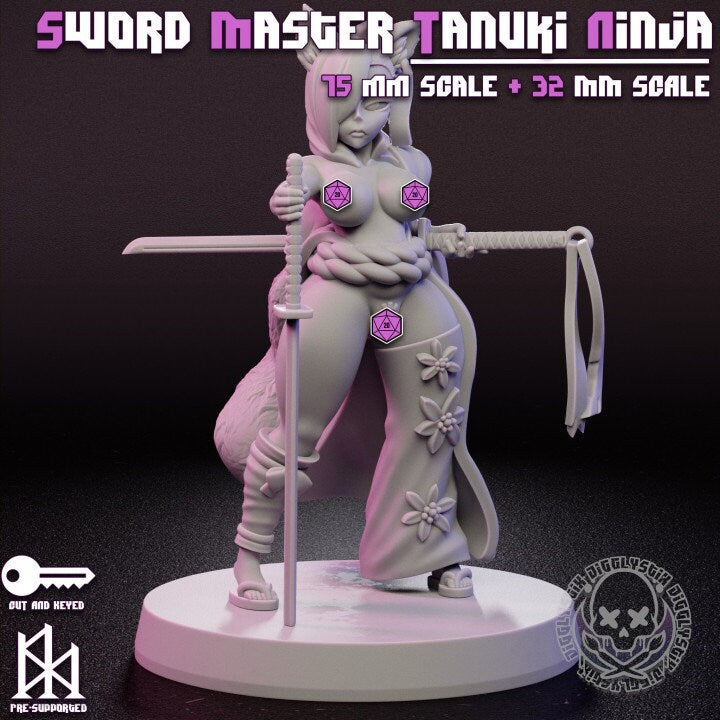 Female Tanuki Ninjas  by Jigglystix Pin Up Factory