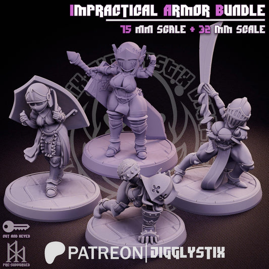 Impractical Armor Bundle  by Jigglystix Pin Up Factory