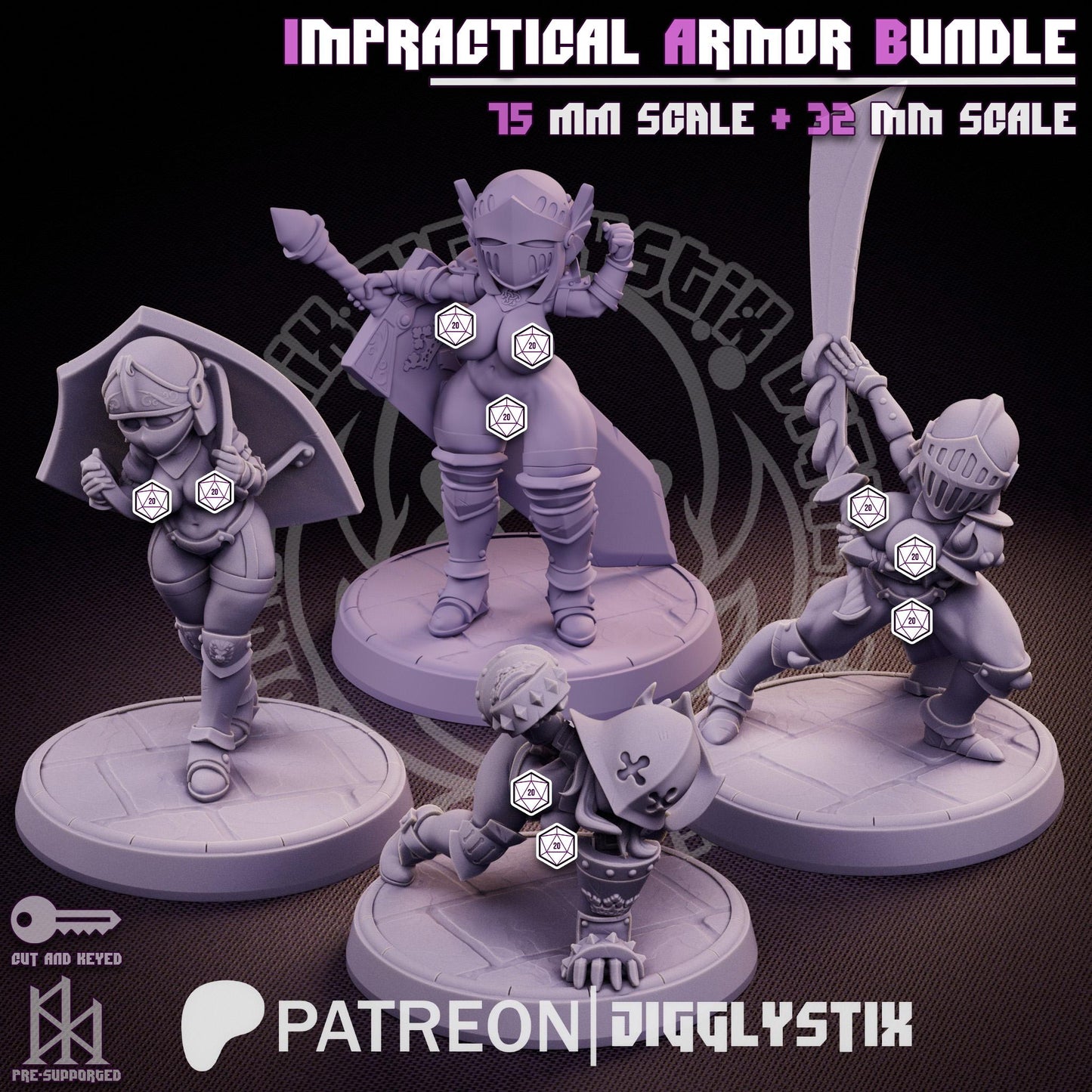 Impractical Armor Bundle  by Jigglystix Pin Up Factory