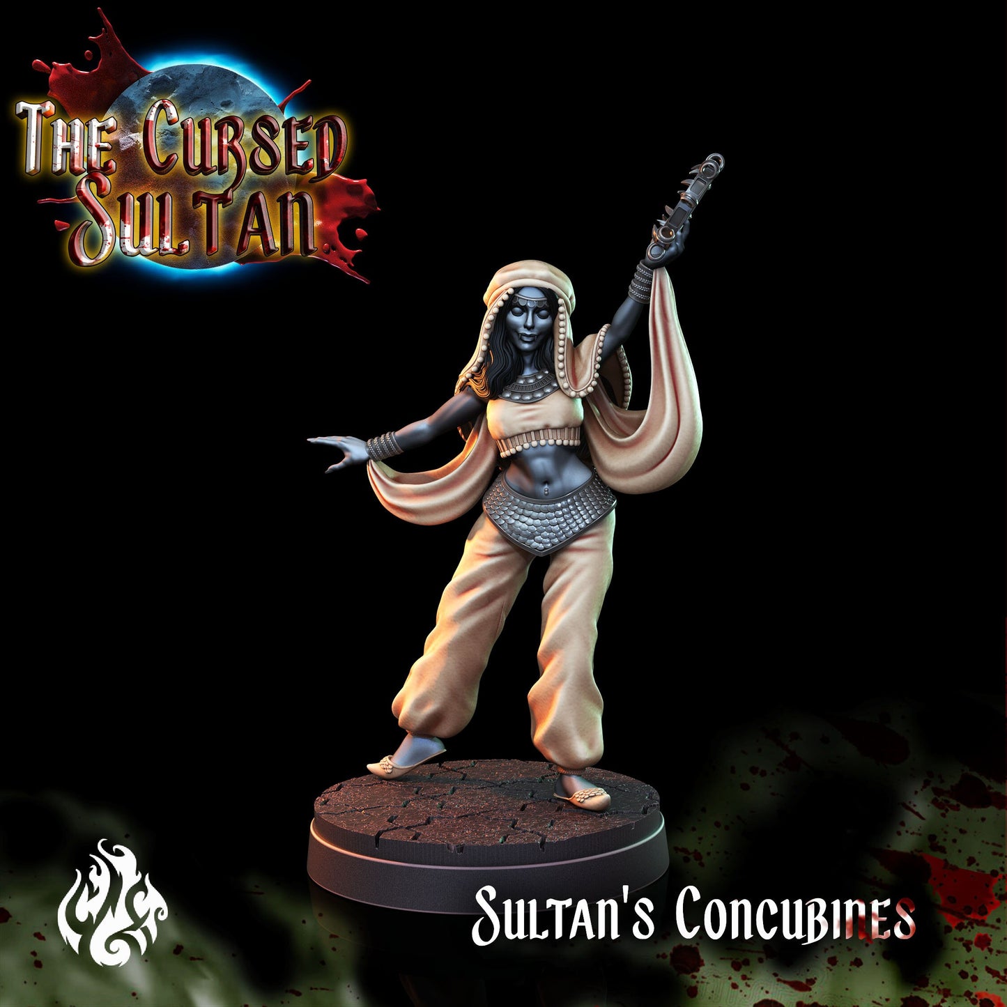 Sultan's Concubines from "Cursed Sultan" by Crippled God Foundry Miniatures