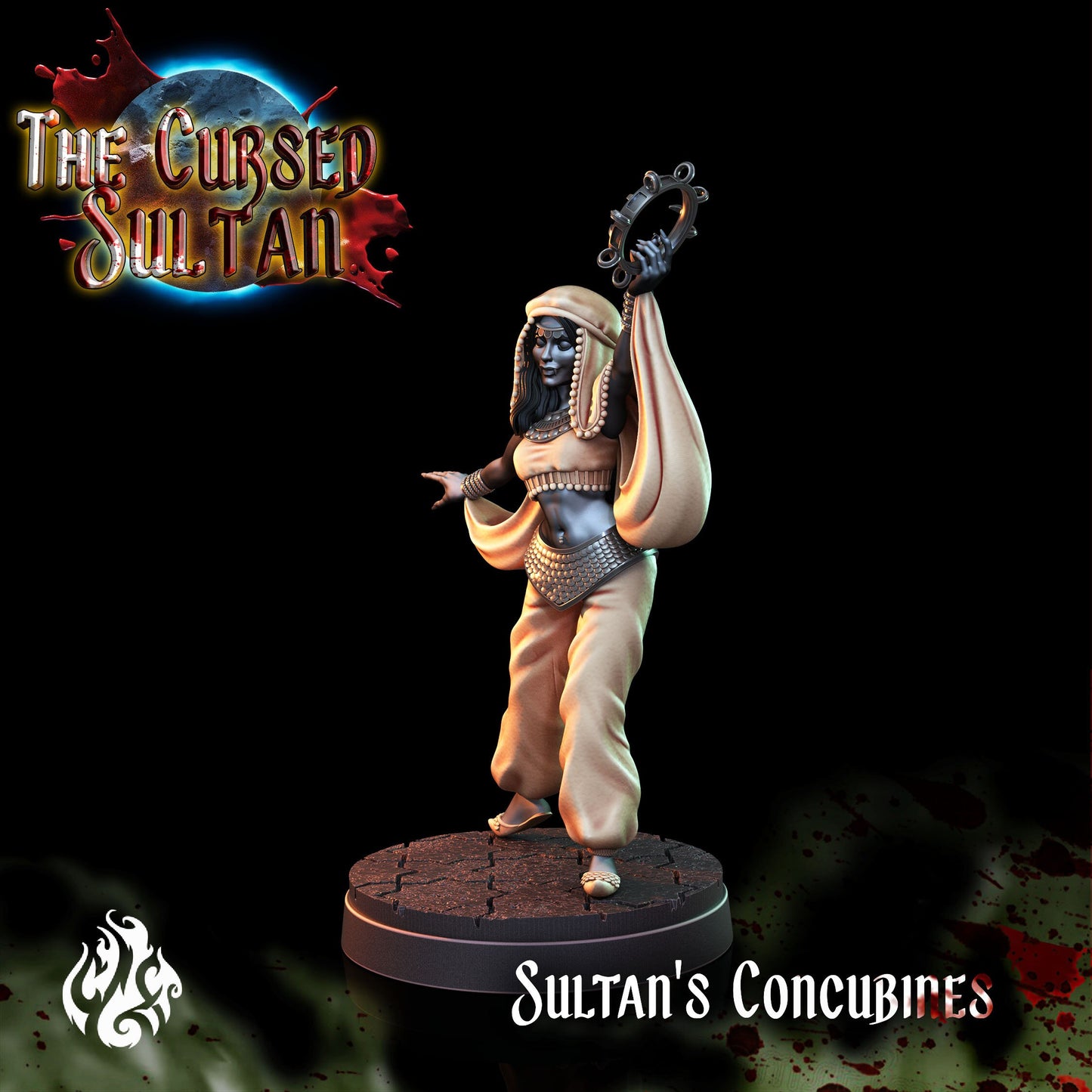 Sultan's Concubines from "Cursed Sultan" by Crippled God Foundry Miniatures
