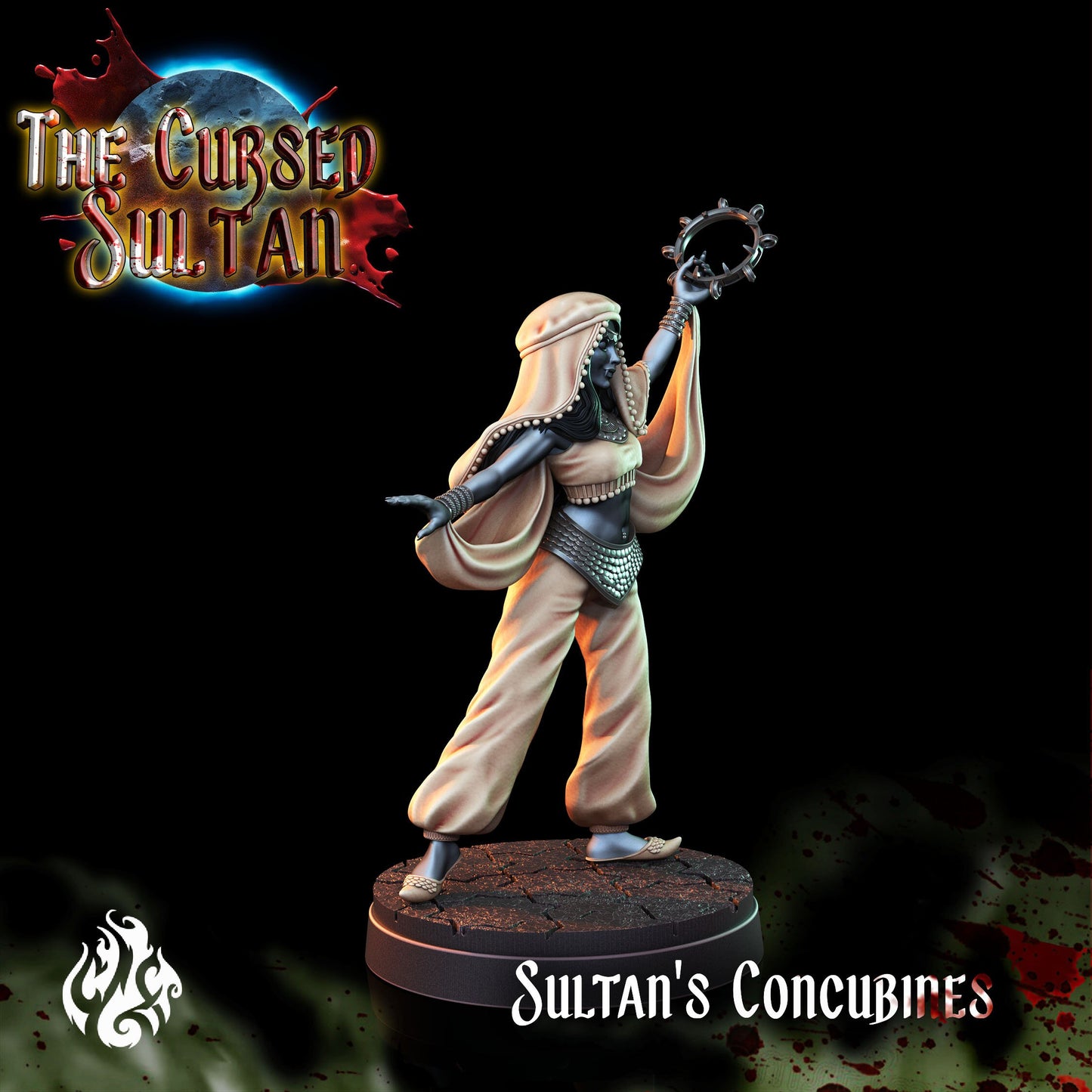Sultan's Concubines from "Cursed Sultan" by Crippled God Foundry Miniatures