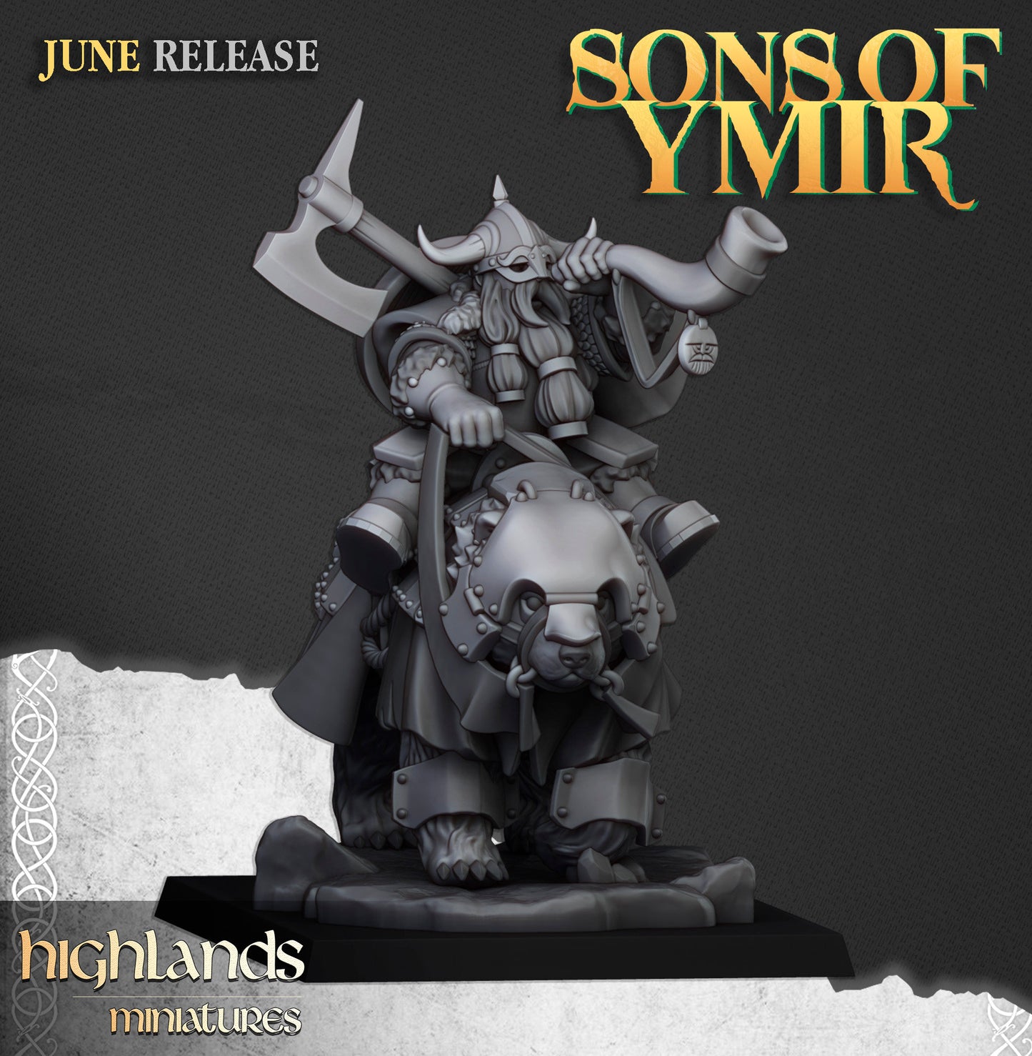 Mounted Heavy Dwarf Calvary by Highland Miniatures