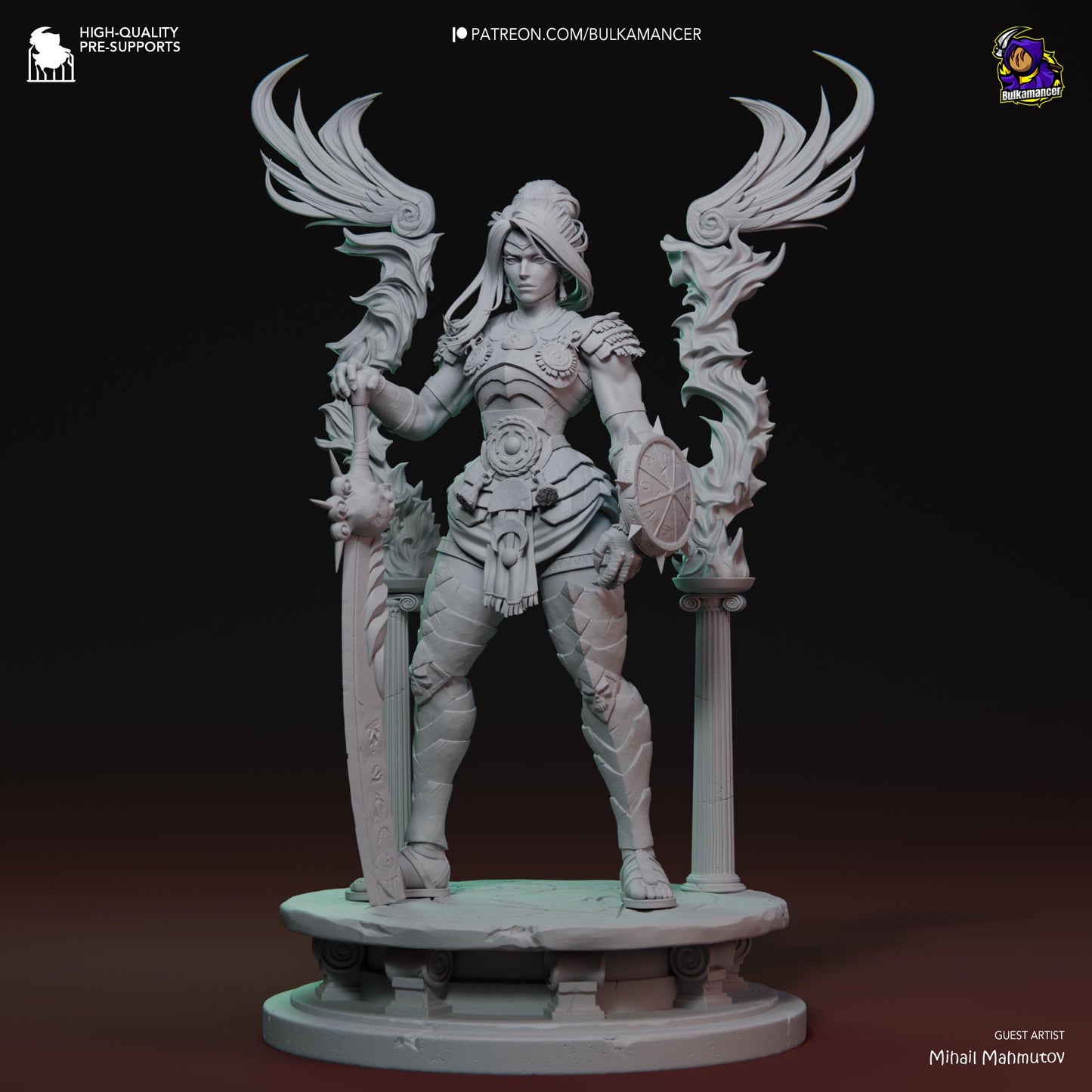 Retribution Incarnate Statue Model Kit by Bulkamancer Sculpts
