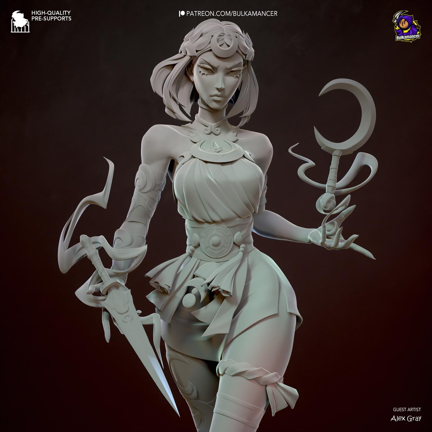Underworld Princess Statue Model Kit by Bulkamancer Sculpts