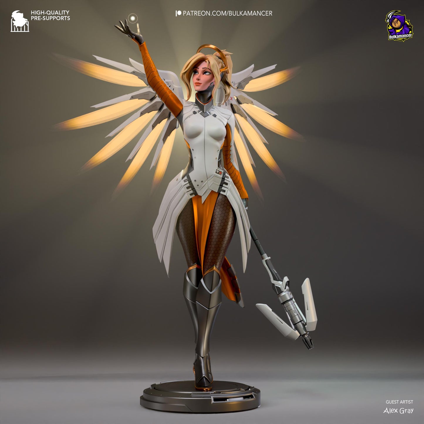 Guardian Angel Statue Model Kit by Bulkamancer Sculpts
