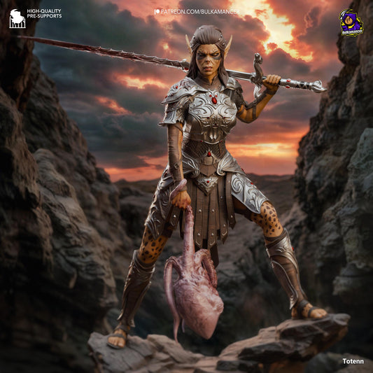 Judgemental Warrior Statue Model Kit by Bulkamancer Sculpts