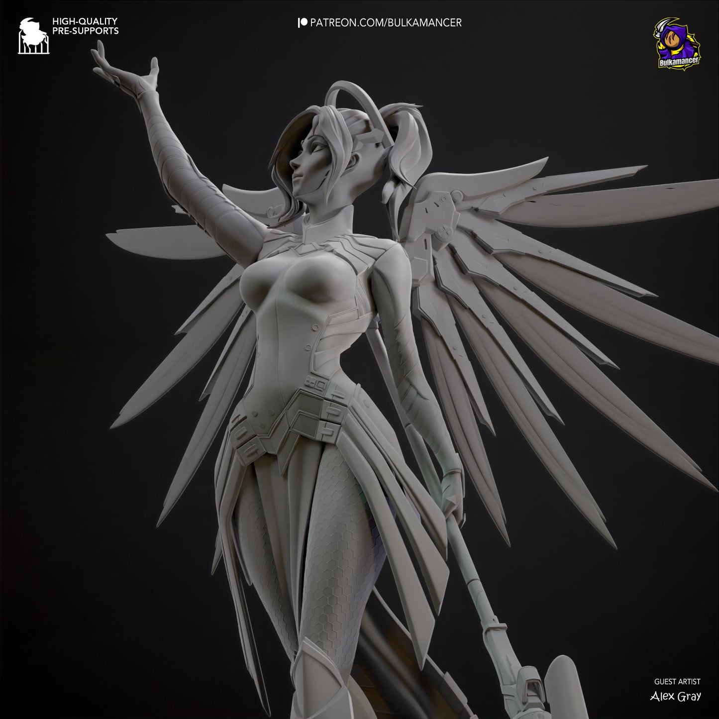 Guardian Angel Statue Model Kit by Bulkamancer Sculpts