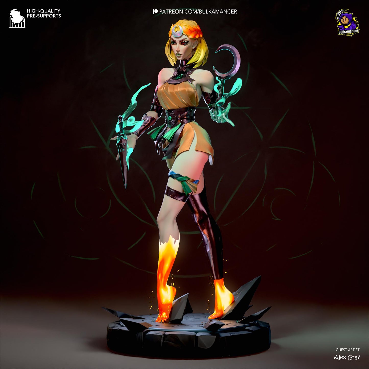 Underworld Princess Statue Model Kit by Bulkamancer Sculpts