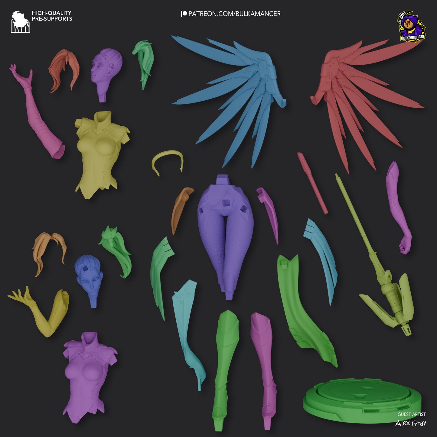 Guardian Angel Statue Model Kit by Bulkamancer Sculpts