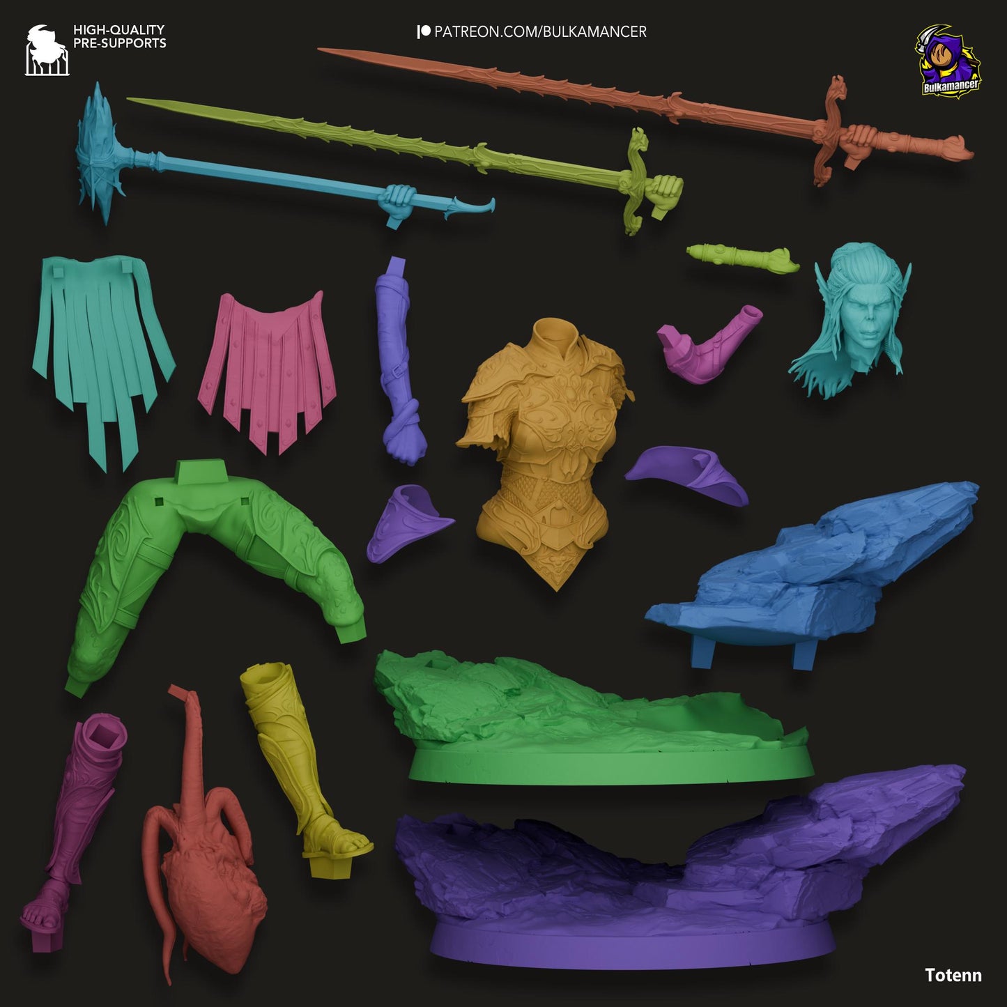 Judgemental Warrior Statue Model Kit by Bulkamancer Sculpts