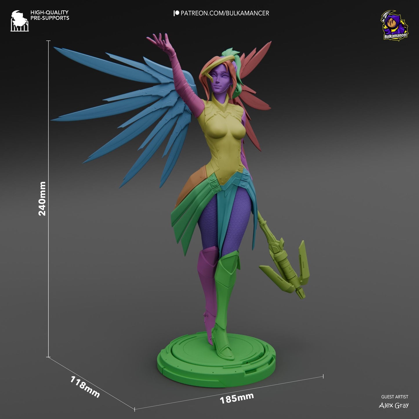 Guardian Angel Statue Model Kit by Bulkamancer Sculpts