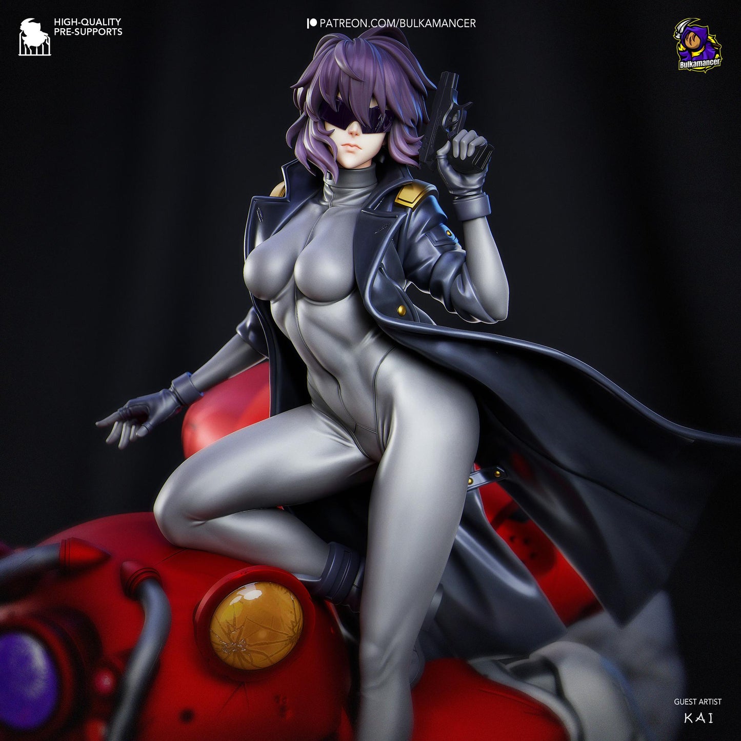 Cyber Ghost Statue Model Kit by Bulkamancer Sculpts