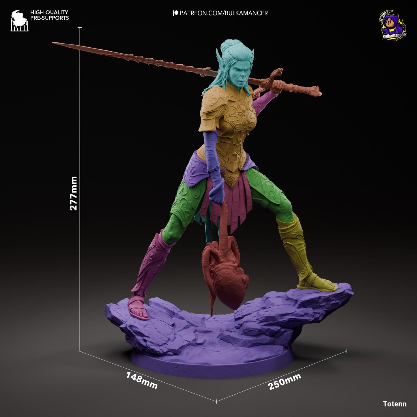 Judgemental Warrior Statue Model Kit by Bulkamancer Sculpts