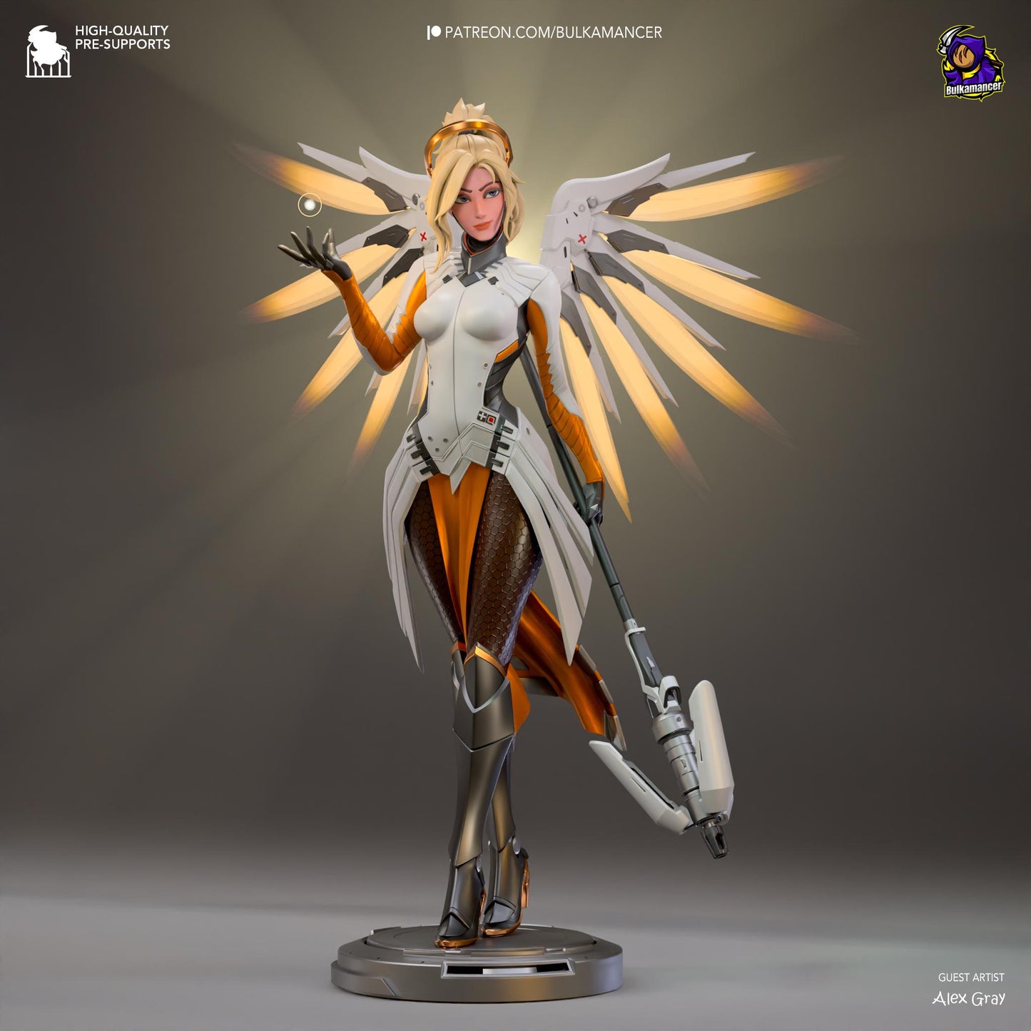 Guardian Angel Statue Model Kit by Bulkamancer Sculpts