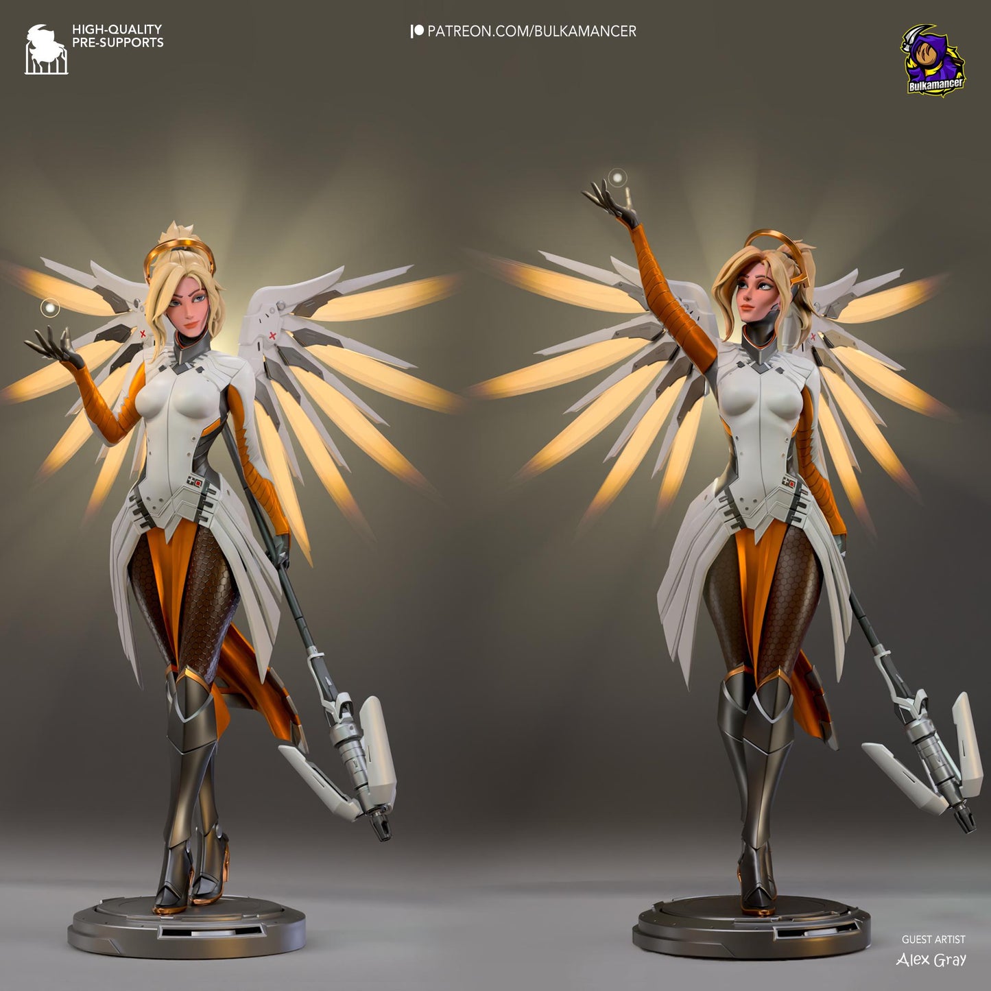 Guardian Angel Statue Model Kit by Bulkamancer Sculpts