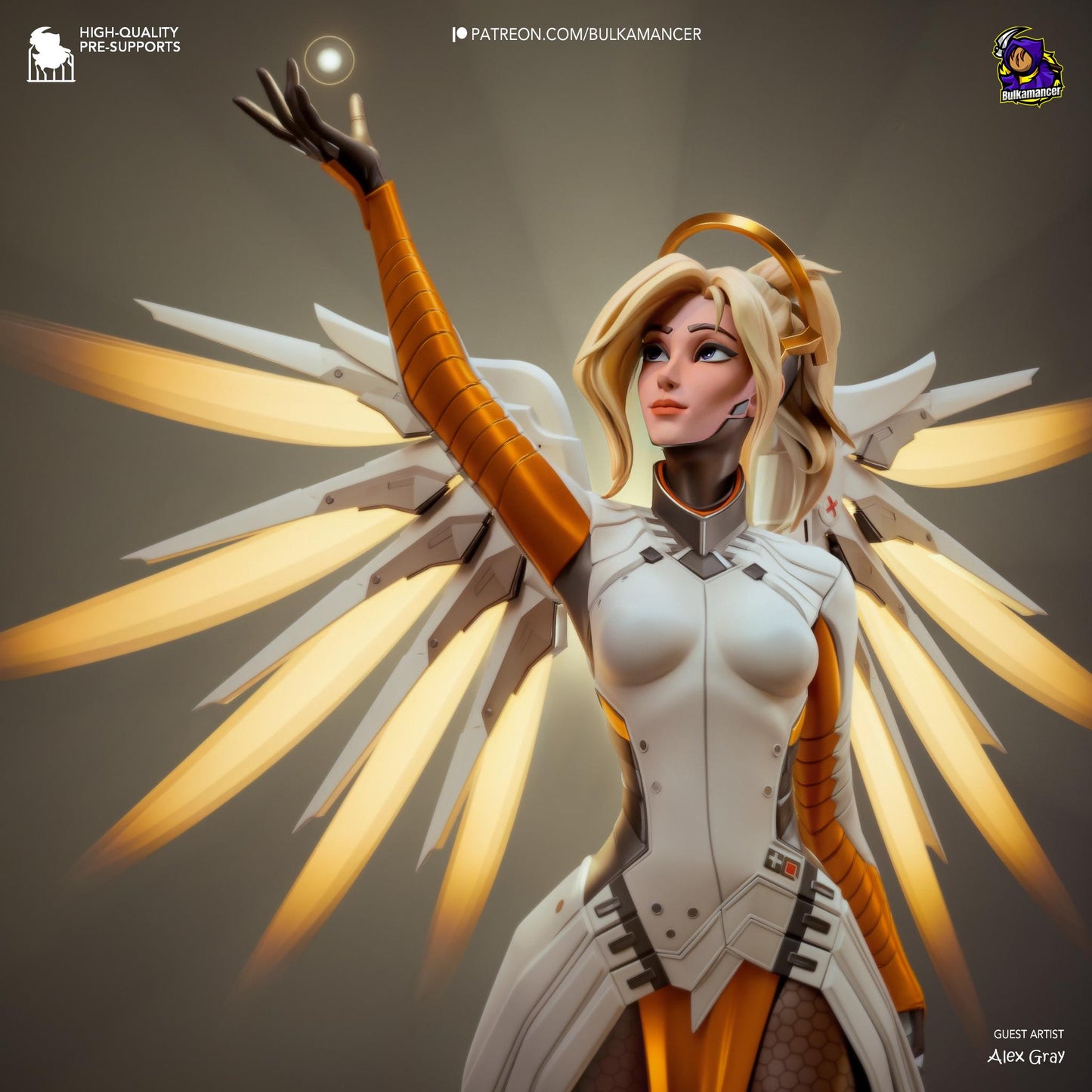 Guardian Angel Statue Model Kit by Bulkamancer Sculpts