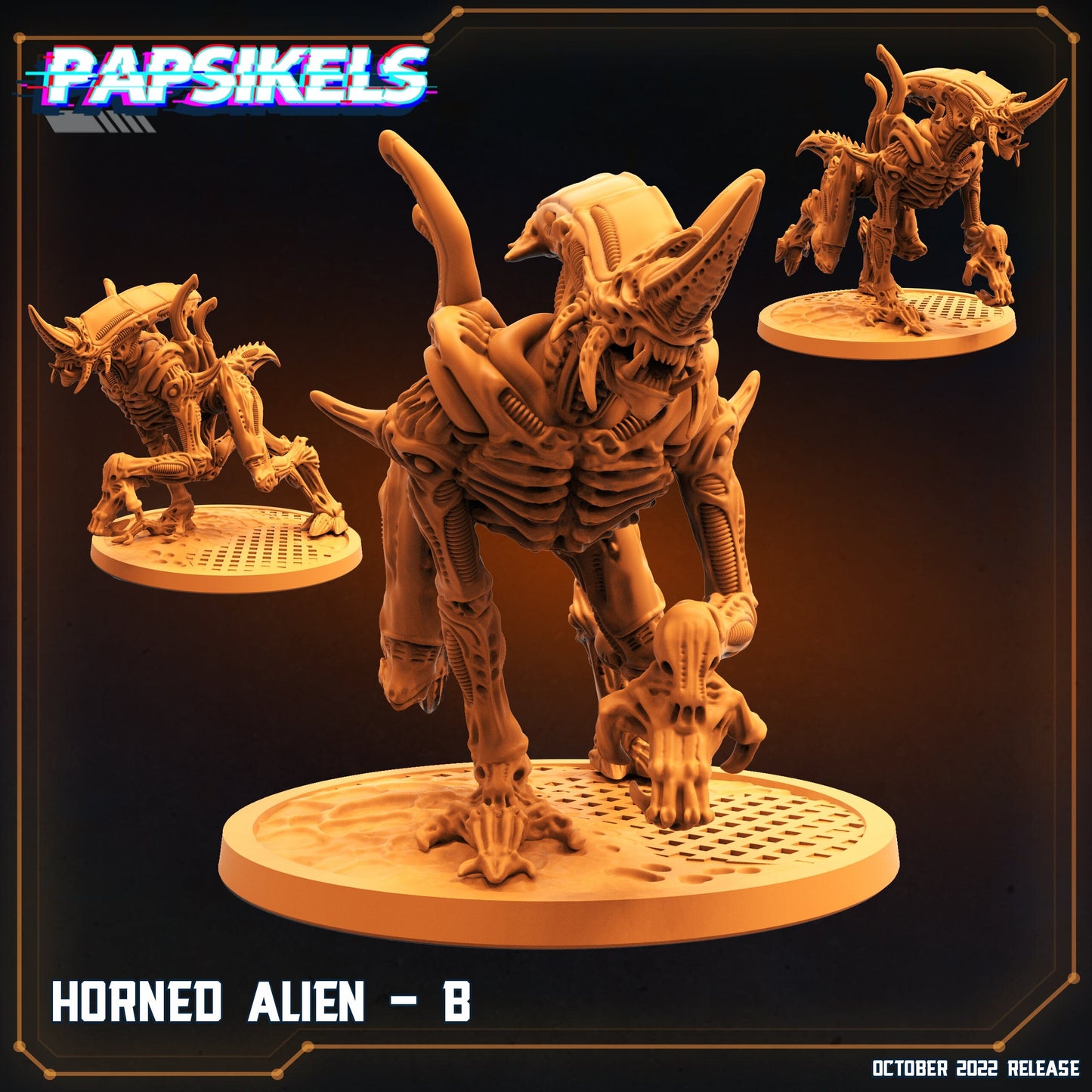 Horned Alien by Papsikels Miniatures