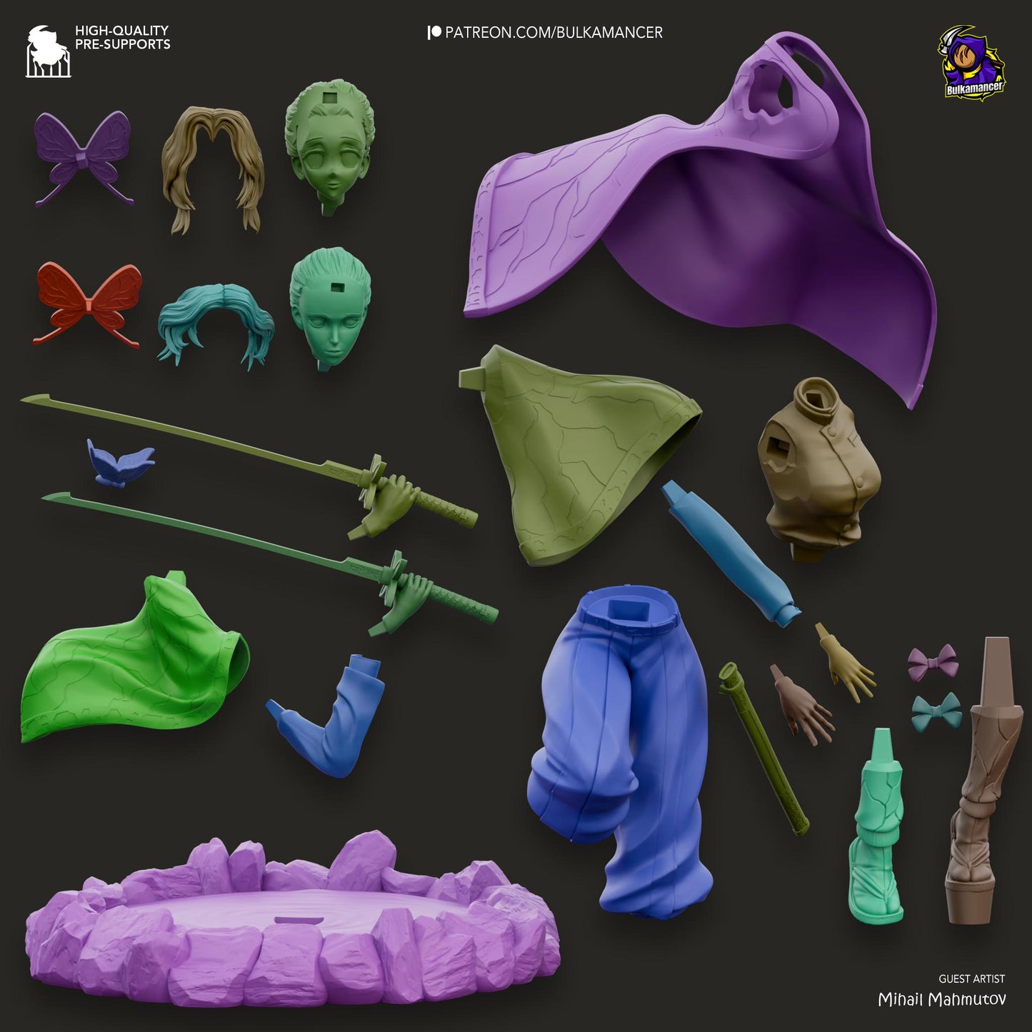 Venomous Butterfly Statue Model Kit by Bulkamancer Sculpts