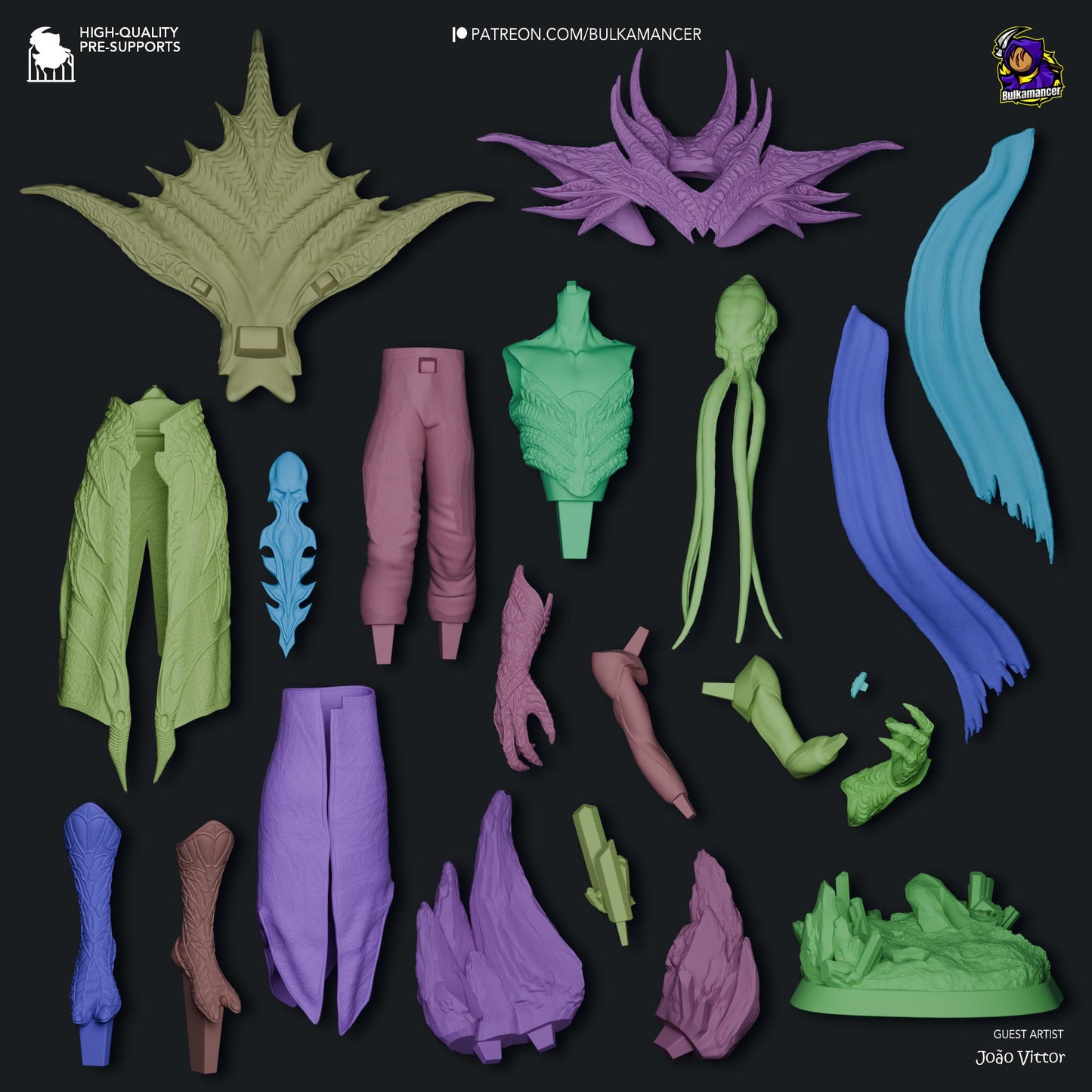 The Sovereign Statue Model Kit by Bulkamancer Sculpts