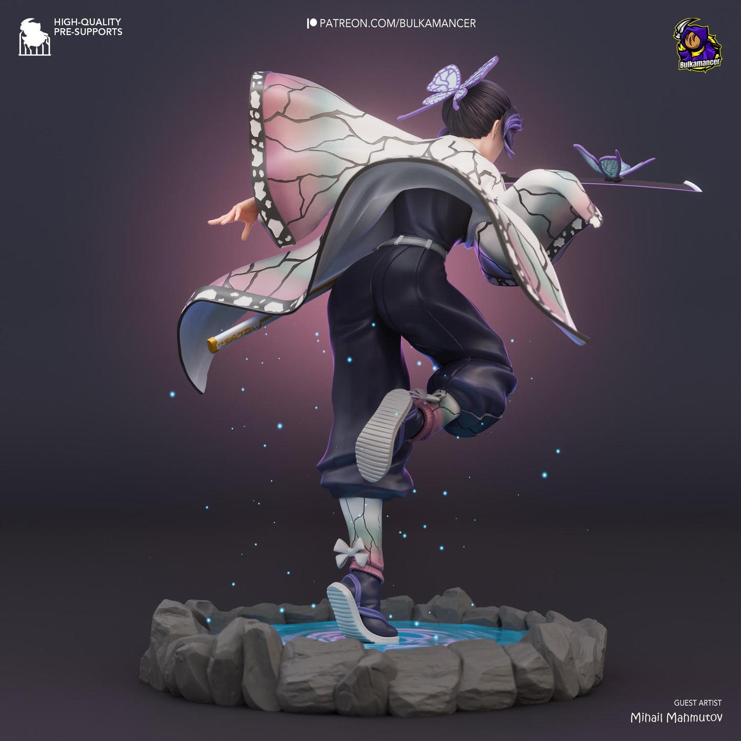 Venomous Butterfly Statue Model Kit by Bulkamancer Sculpts