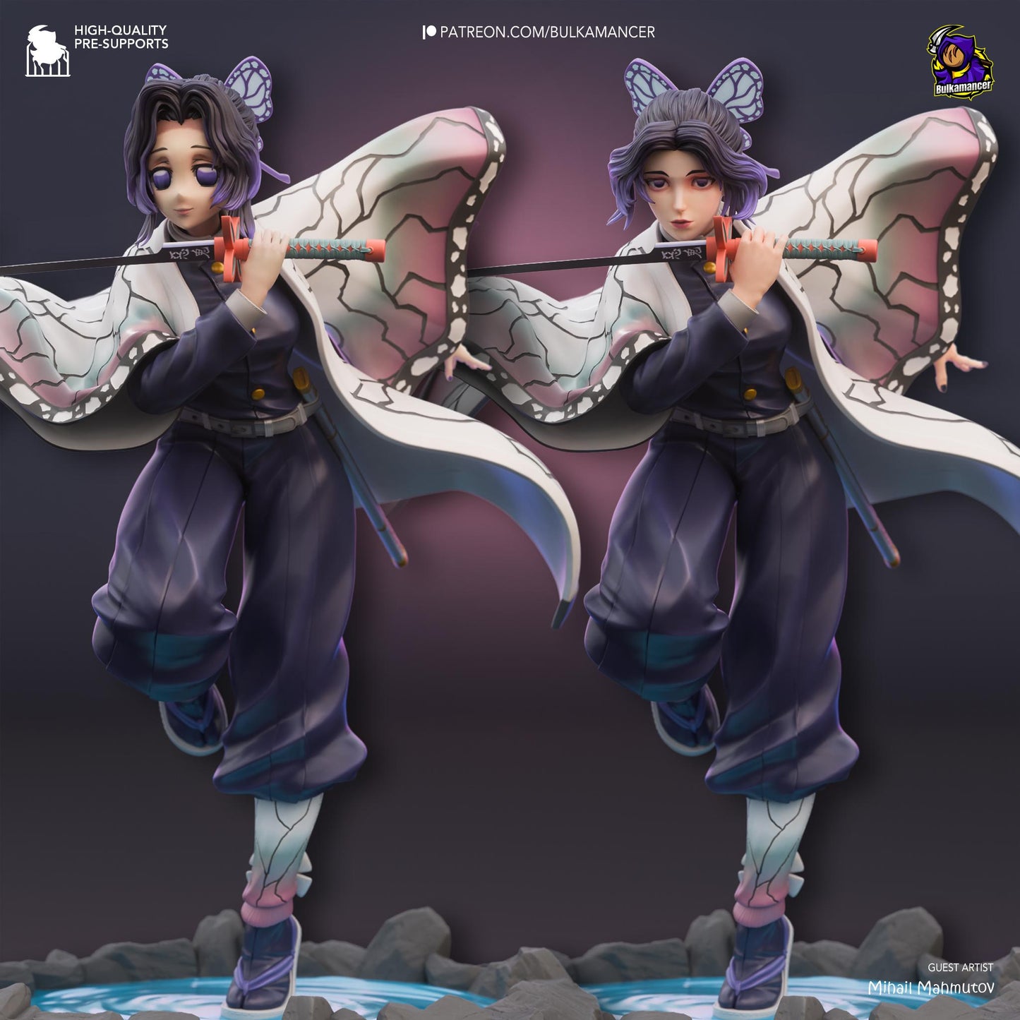 Venomous Butterfly Statue Model Kit by Bulkamancer Sculpts