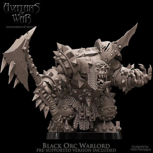 Black orc Warlord by Avatars of War Miniatures